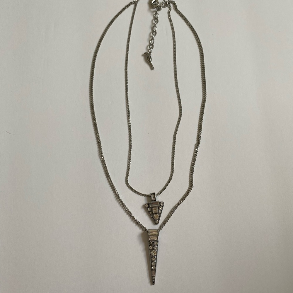 Chloe + Isabel 2 in 1 silver necklace